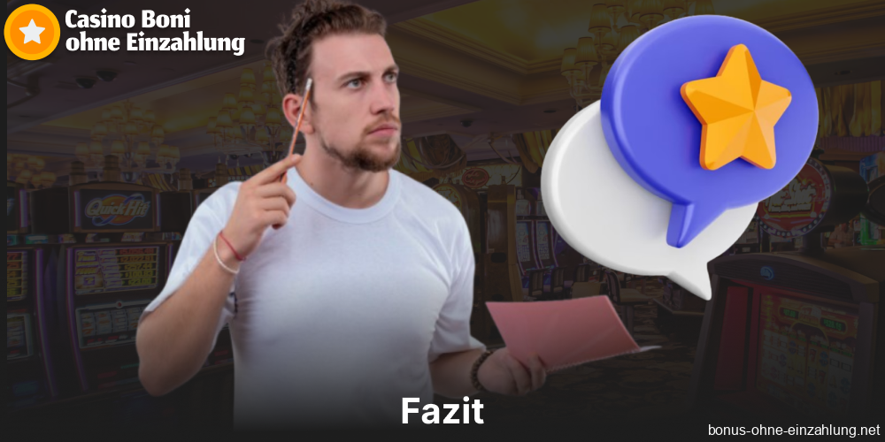 Fazit zum verantwortungsvollen Spielen in deutschen Casinos mit Boni ohne Einzahlung